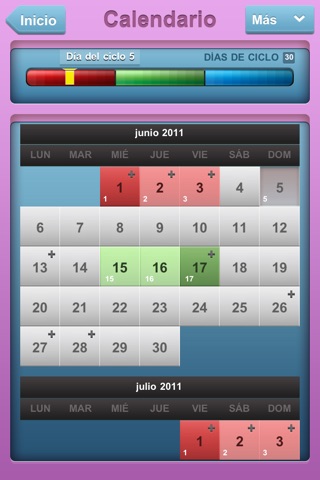 Period Pace: menstrual cycle log screenshot 2