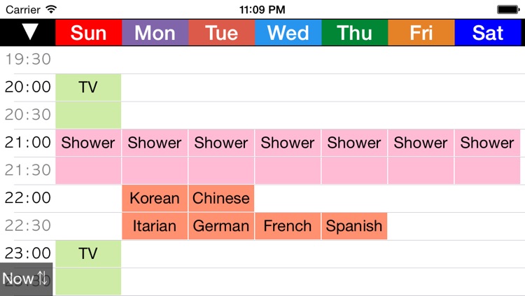 Week Table - Weekly Schedule Timetable / scheduler / planner screenshot-3