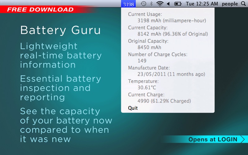 Screenshot #1 for Battery Guru