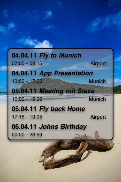 Lockscreen Calendar Events screenshot-3