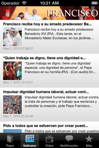 Mensajes de Francisco - Catolicapp.org screenshot 3