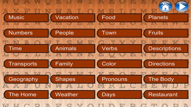 Word Search (English/Spanish/French)(圖3)-速報App