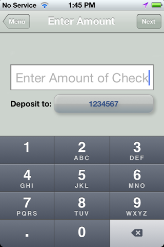 North Shore FCU e-deposit screenshot 3