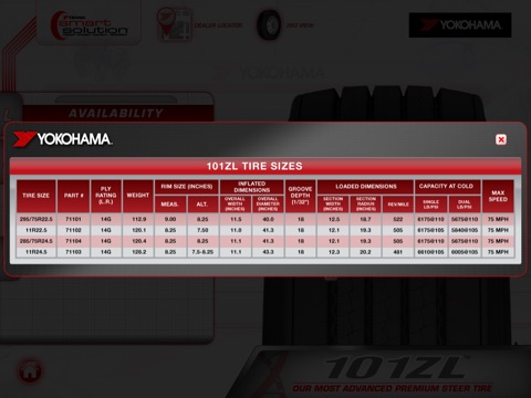 Yokohama Commercial Tire Navigator screenshot 4