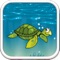 A Turtle Flap Rush - Tiny Impossible Blue Flappy Game