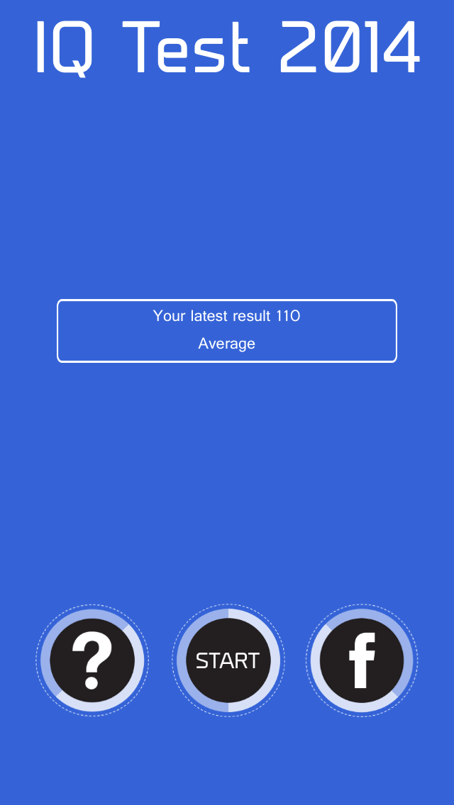 Screenshot #1 pour IQ Test 2014