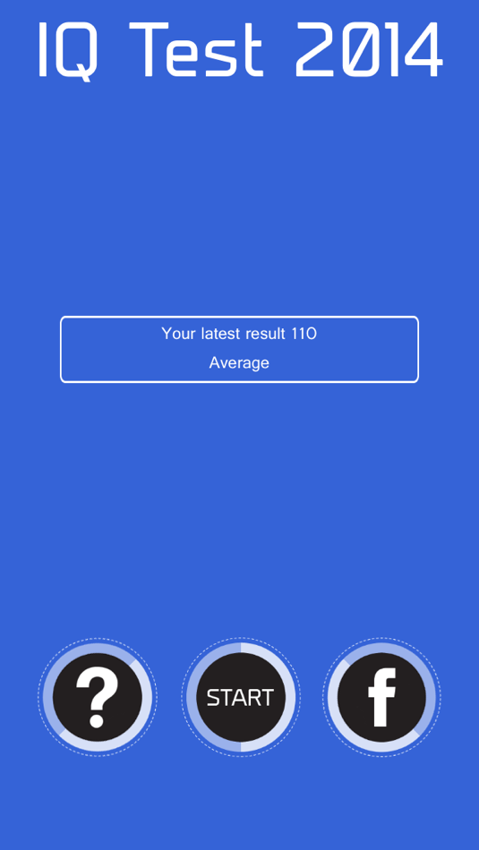 #1. IQ Test 2014 (iOS) By: Realizeit LLC