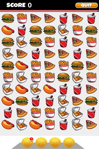 A Fast Food Match-3 Game: Bacon Cheeseburger & Fries Edition screenshot 2