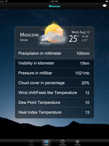 Screenshot #6 pour Free Live Weather Clock Pro