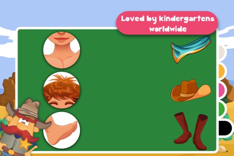 Free Kids Puzzle Teach me Cowboys and Indians Cartoon: Learn about Indian adventures and cool cowboys screenshot 3