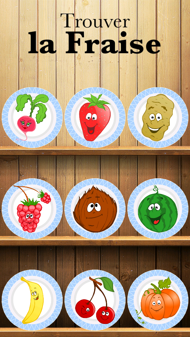 Screenshot #1 pour Légumes et fruits: gratuit jeu éducatif pour les enfants - avoir du plaisir et apprendre les langues