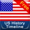 The 'US History Timeline(Free)' is an application which shows the list of important events from US history