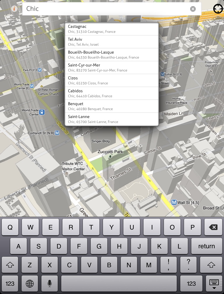 goMap! HD - Real 3-Dimensional Google Map for iPad, get ready for Easter! screenshot 3