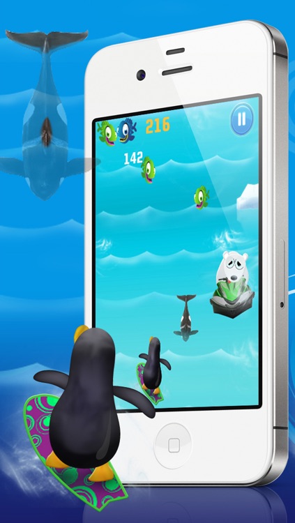 Penguin Surfer PRO FREE - A Fun Kids Game!