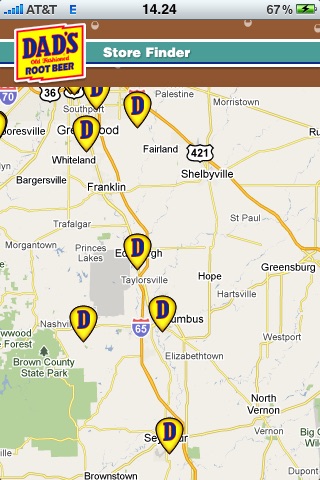 Dad's Root Beer Store Locator screenshot 3