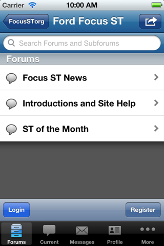 Focus ST.org Forum screenshot 3