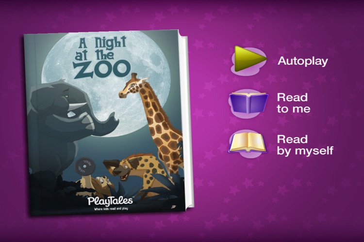 A night at the zoo - interactive book for children