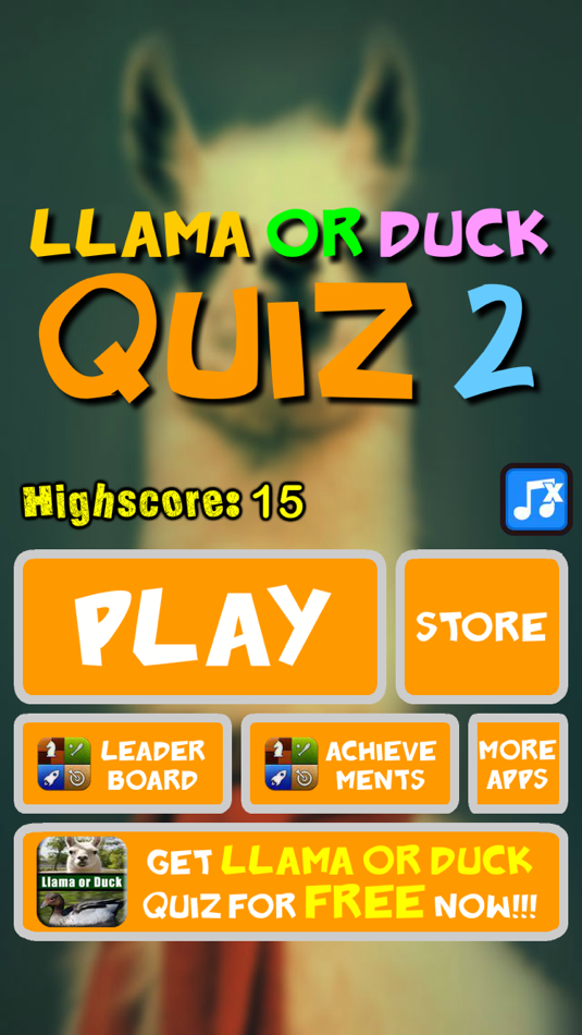 #5. Llama or Duck Quiz 2 (iOS) Podle: Yuan Ruan