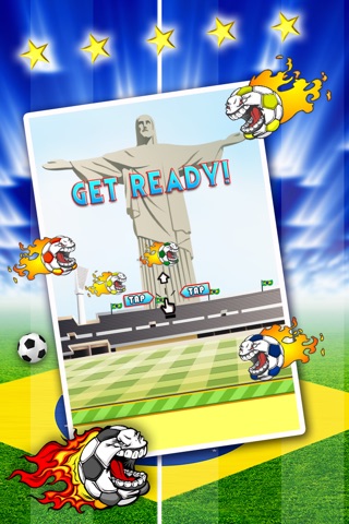 Fly with My Flappy Soccer: Brazil World Football fantasy Cup 2014 –it is real challenge !!! screenshot 3