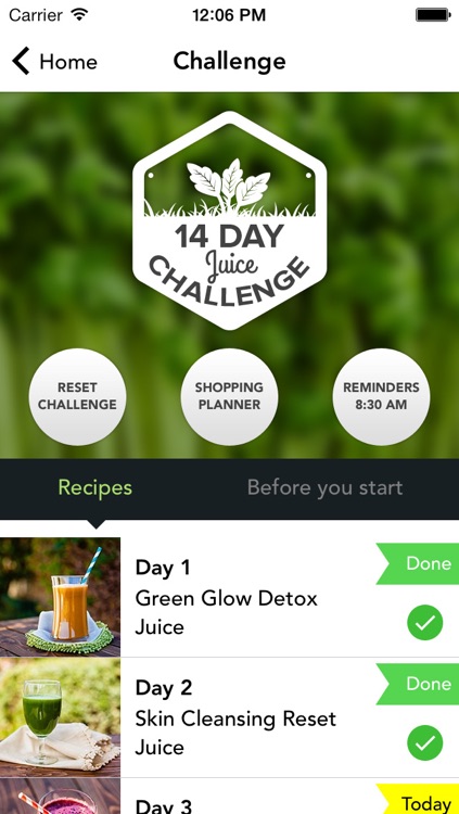 14 Day Juice Challenge by Young and Raw