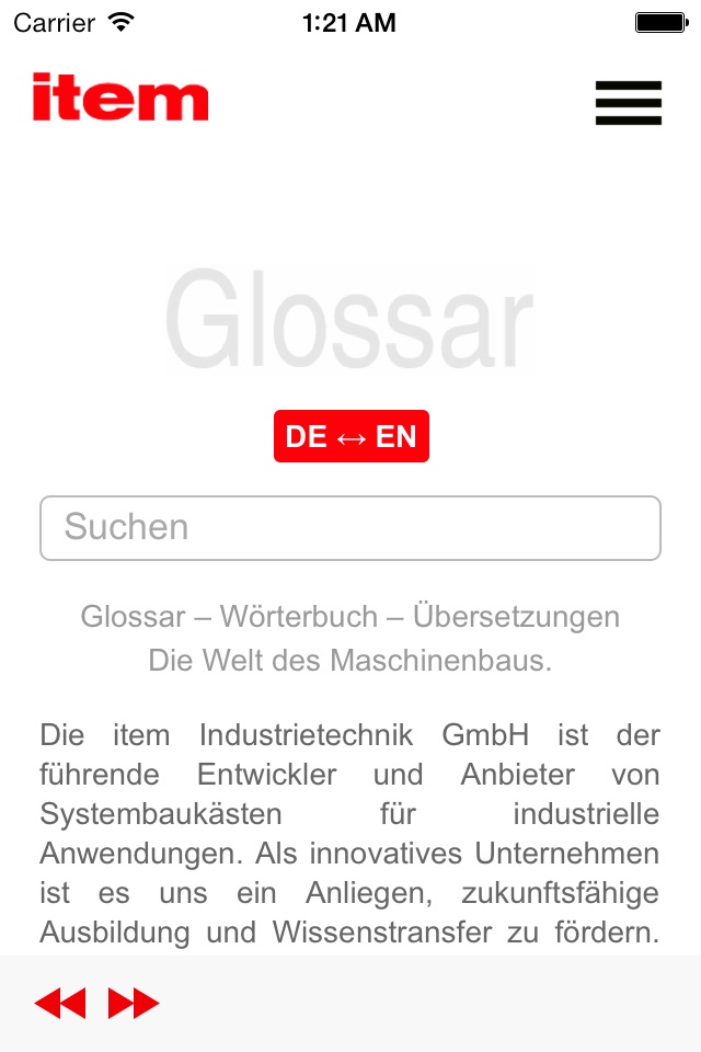 Das Glossar Wörterbuch Maschinenbau screenshot 2