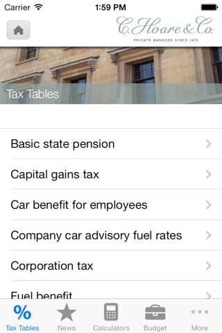 C. Hoare & Co. Tax Tools screenshot 2