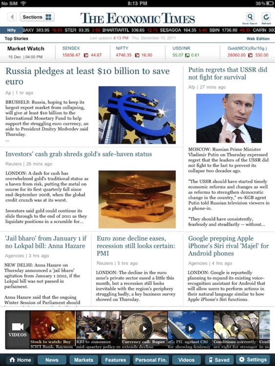 The Economic Times for iPad