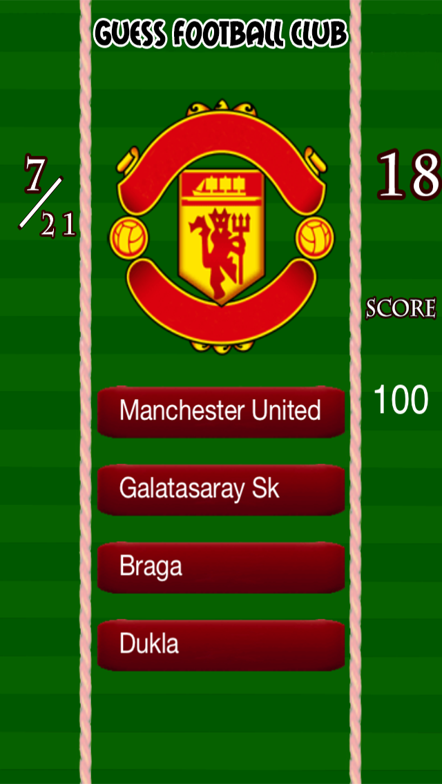 Screenshot #1 pour Clubs de football Logo Quiz jeu de puzzle - Guess Pays & drapeaux icônes du football