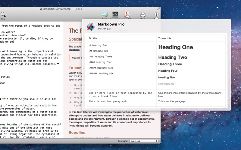 Screenshot #2 for Markdown Pro