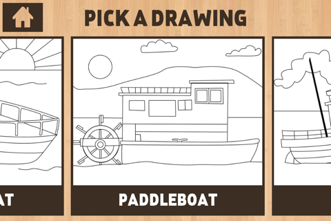 Color It Puzzle It: Boats Lite screenshot 2