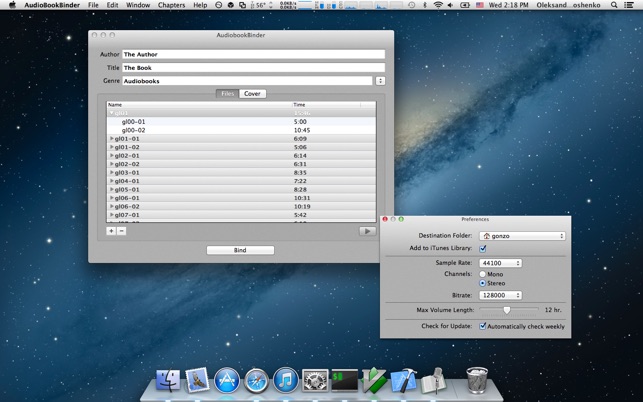 Audiobook Binder im Mac App Store