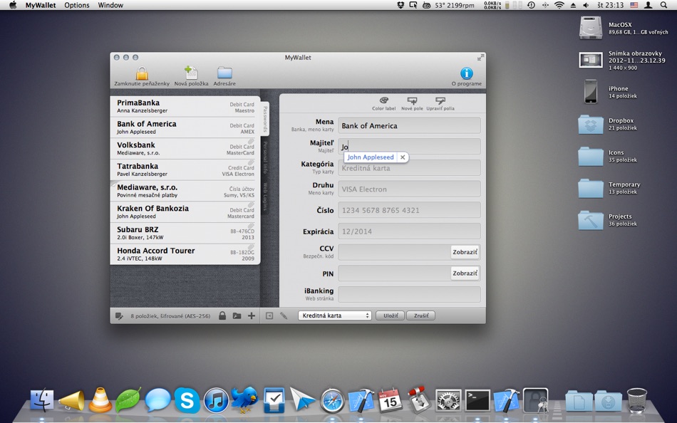 #2. MyWallet Lite - Secure password manager (macOS) Bởi: Pavel Kanzelsberger