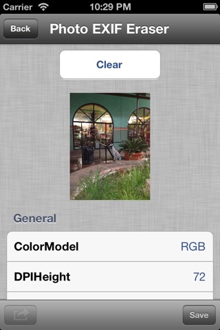 Exif Eraser screenshot 2