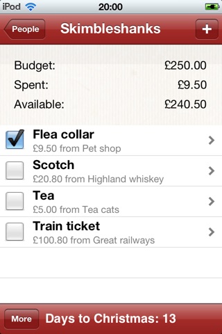 Christmas Gift Lists screenshot 4