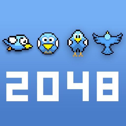 Blue Bird 2048 - Impossible Flappy Puzzle icon