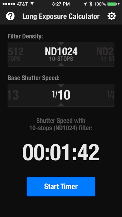 Long Exposure Calculator