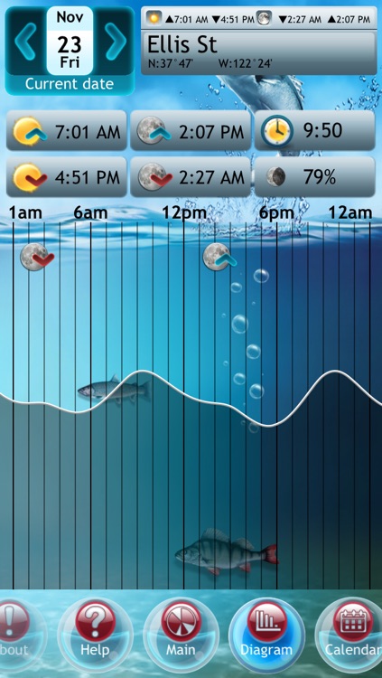 Fishing Deluxe Plus -- Best Fishing Times Calendar