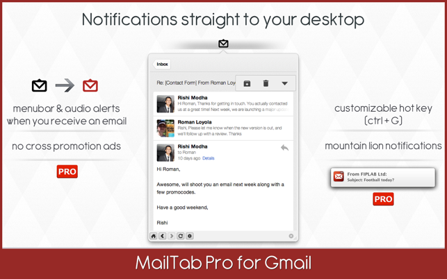 ‎MailTab Pro for Gmail - Email Client Screenshot