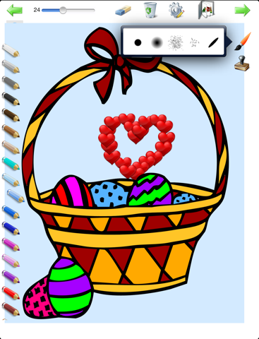 Livre de coloriages pour les fêtes de Pâques - Dessins de lapins, oeufs et poules à colorier screenshot 4