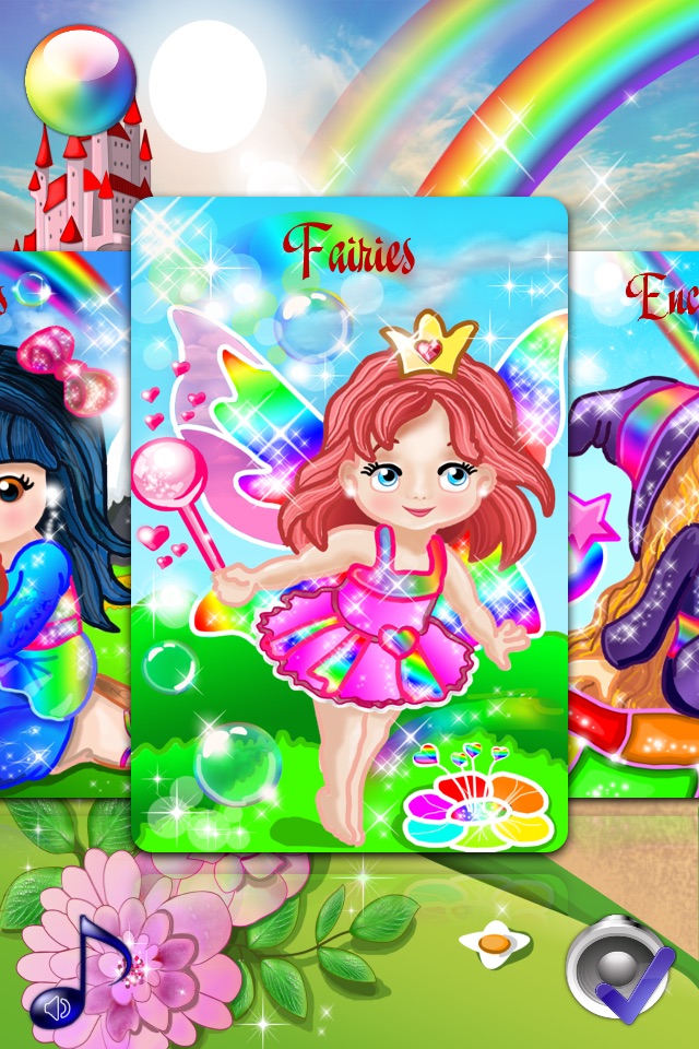 Coloring Pages with Princess Fairy for Girls - Games for little Kids & Grown Ups screenshot 2