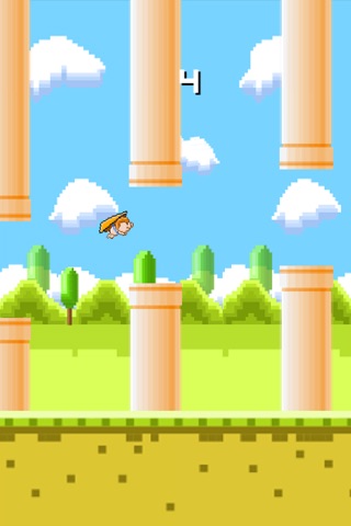 Flappy Pig - The Bird turned into a Gliding Pig screenshot 3