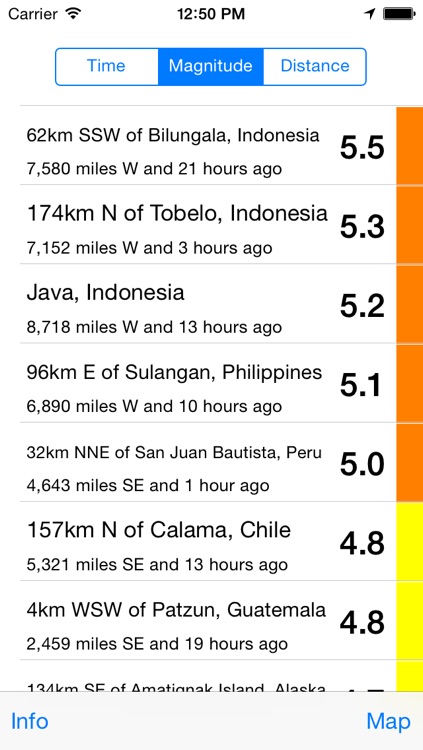 Mappity Quakes - Earthquake map screenshot-3