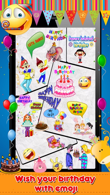 Animated 3D Birthday Emoji, Wishes, Cards & Emoticons screenshot-4