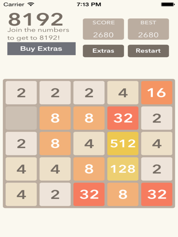 Screenshot #4 pour 8192 Slider 5x5 Number Puzzle Game