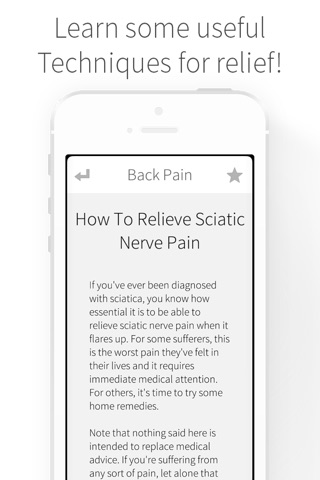 Back Pain - Causes and Relief of Any Chronic Ache or Pains From Damage or Strain screenshot 3