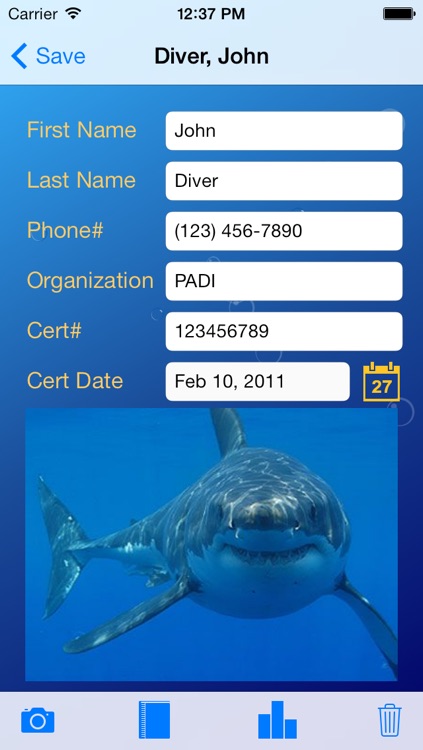 Diver's Log