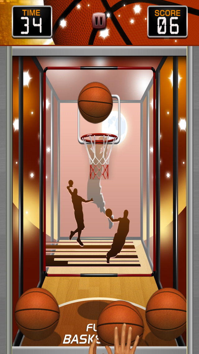 Screenshot #2 pour Flick Basketball Friends: Free Arcade Hoops