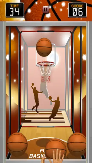 Screenshot von Flick Basketball Friends: Free Arcade Hoops auf dem iPhone 2