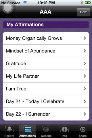 Agape Affirmation App screenshot 2