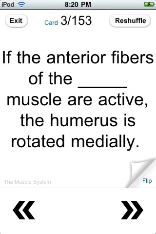 Anatomy Flashcard Review screenshot 2